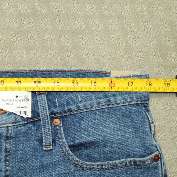 New Madewell The Perfect Vintage Straight High Rise Blue Jeans Size 32x27 - Picture 7 of 7